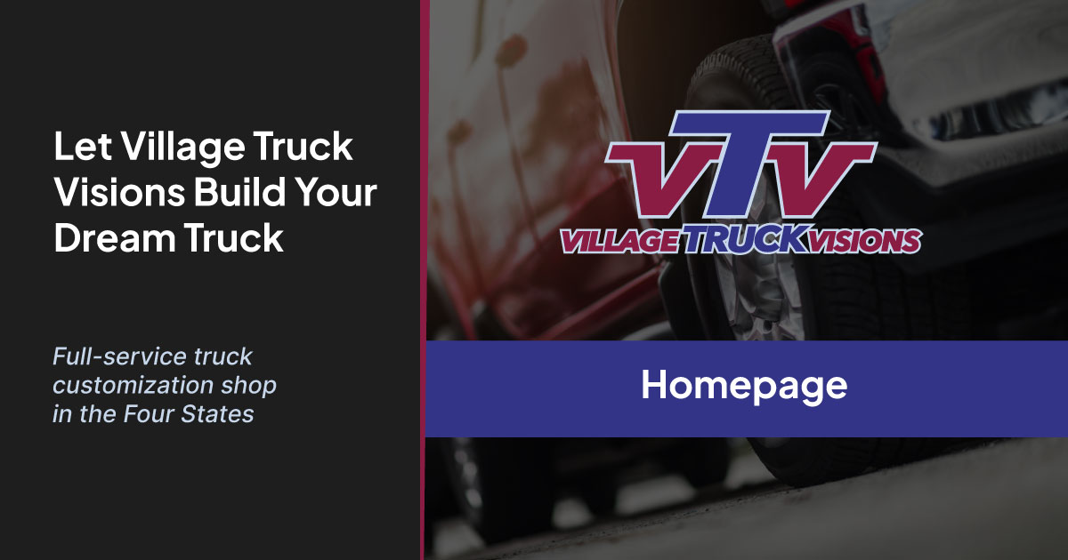 Village Truck Visions Fullservice truck customization shop in the